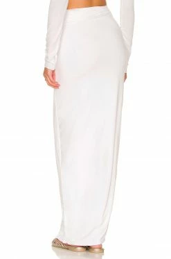 Flash Sale 👍 Indah Harper Maxi 👗 Skirt In White 🔥 -Cheap Indah Store INDA WQ124 V3