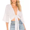 Buy 🤩 Indah Luke Wrap Top In Stone Stripe ⌛
