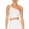 Budget 😉 Indah Denise One Shoulder Top In White 🔥