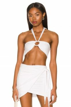 Top 10 🥰 Indah Marcia Bandeau Halter Top In White ✨