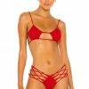 Best reviews of 🧨 Indah Todos Smocked Diamond 👙 Bikini Top In Red ⭐