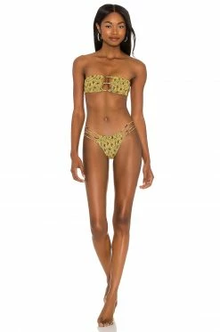 Best reviews of ⭐ Indah Melli Skimpy Printed Smocked 👙 Bikini Bottom In Sinar 🧨 -Cheap Indah Store INDA WX713 V4