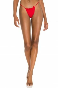 Buy ⌛ Indah Bali Skimpy Ruched 👙 Bikini Bottom In Red 😉