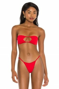 Best Pirce π₯° Indah Bass Bandeau π Bikini Top In Red β