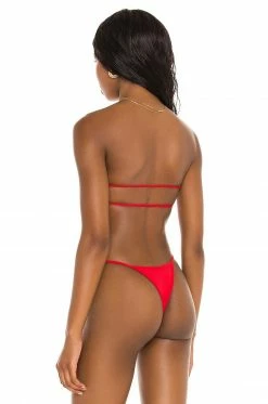 Best Pirce 🥰 Indah Bass Bandeau 👙 Bikini Top In Red ⌛ -Cheap Indah Store INDA WX722 V3