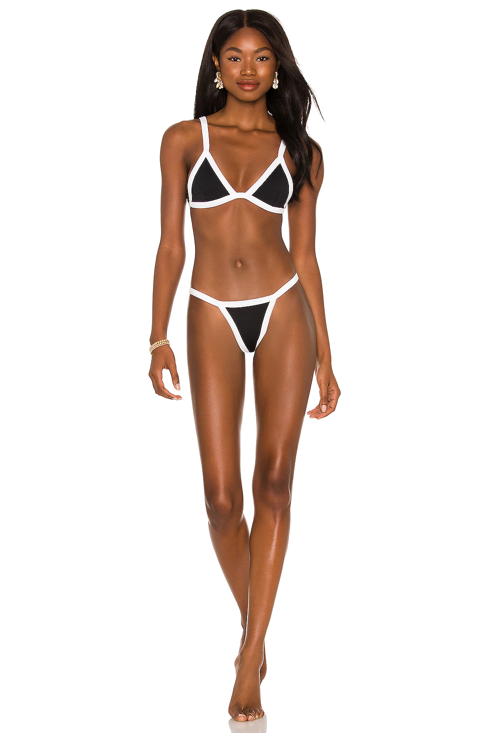 Brand new ๐ Indah Mega Colorblock Skimpy String Side ๐ Bikini Bottom In Black Colorblock ๐ 4 Brand new ๐ Indah Mega Colorblock Skimpy String Side ๐ Bikini Bottom In Black Colorblock ๐ - Image 4